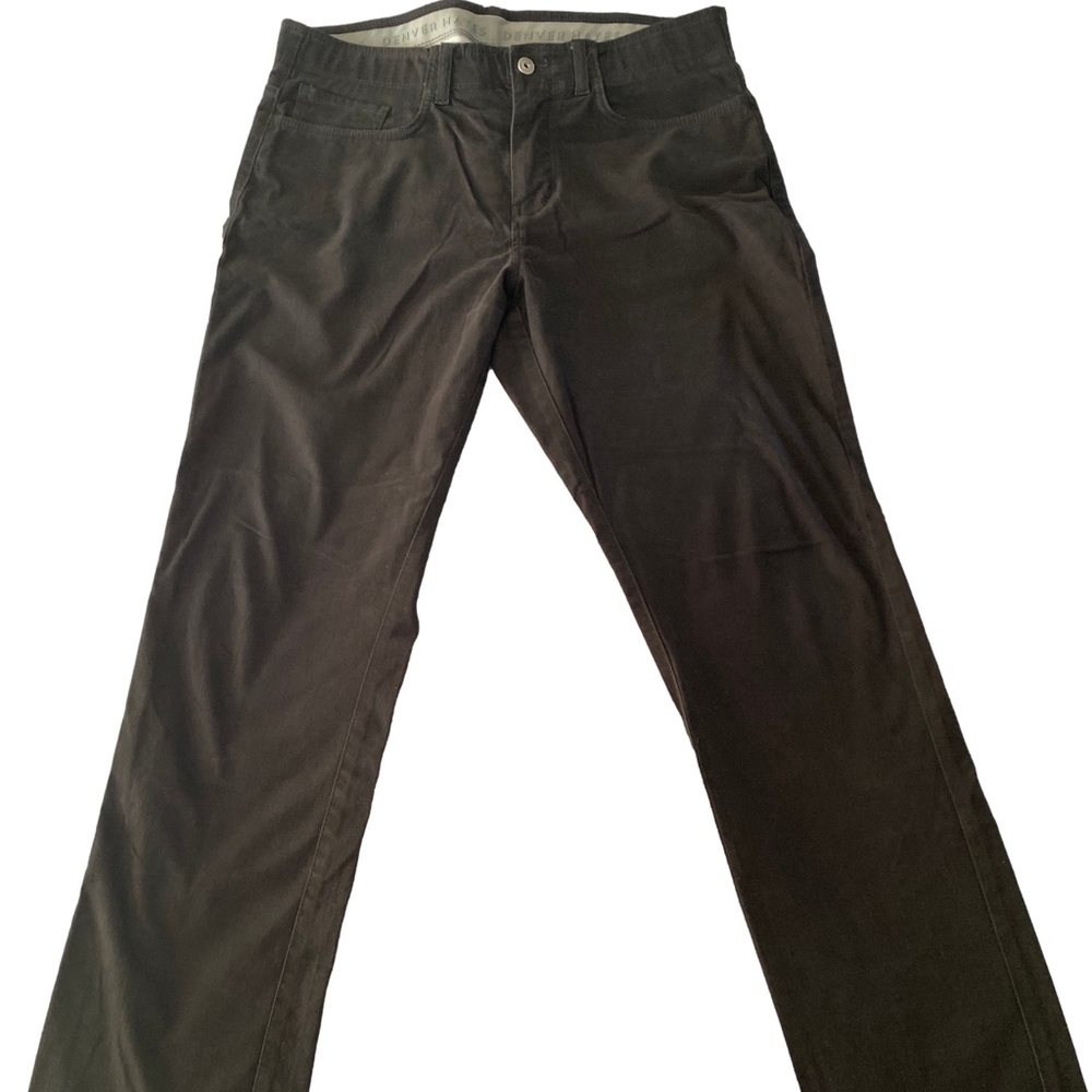 Men's Denver Hayes Men's Stretch 5 Pocket Athletic Chino Pants 34 x 32 Black